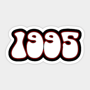 1995 Birthday T-Shirt Sticker